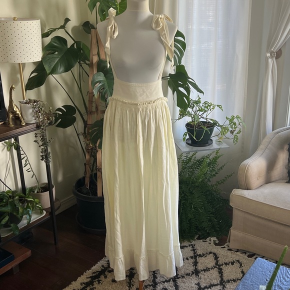 Free People Boho Suspender Jumper Overall Skirt/ Dress S - Picture 4 of 16